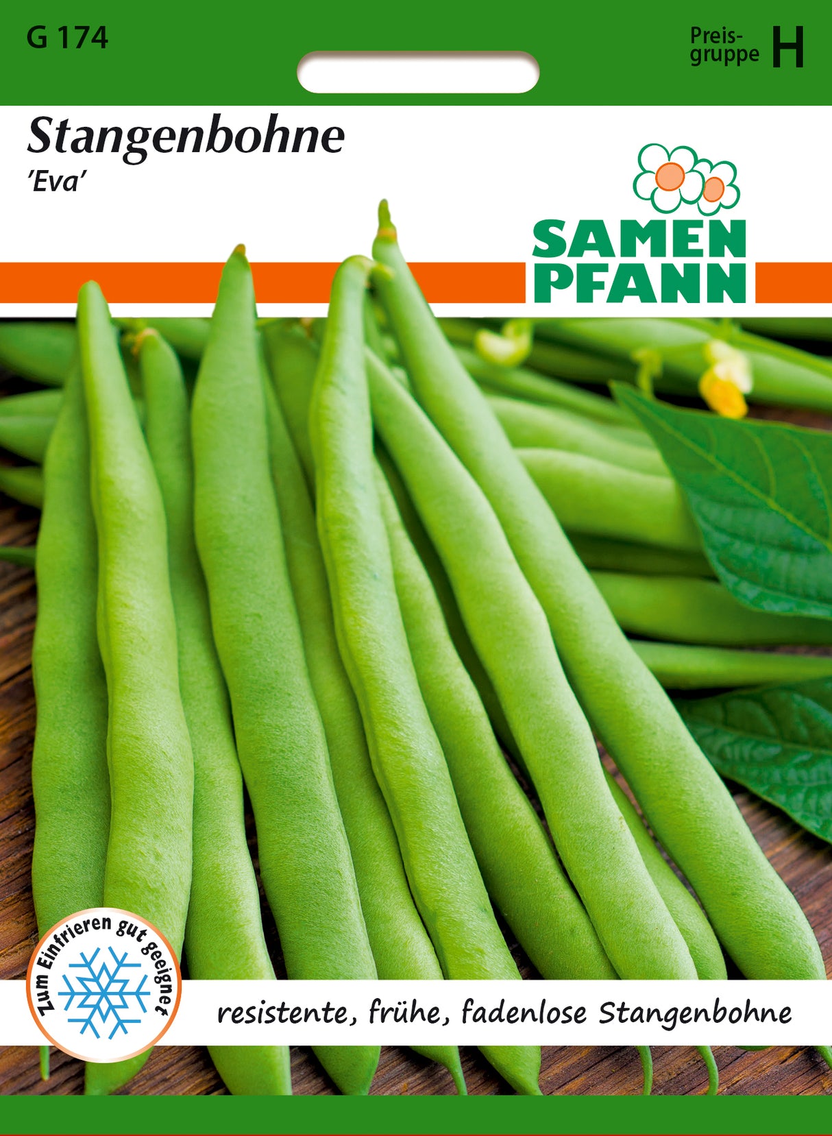 Samen Pfann Stangenbohne Eva