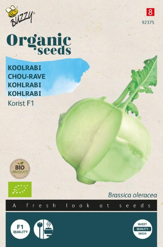 Buzzy Organic Seeds BIO Kohlrabi Korist