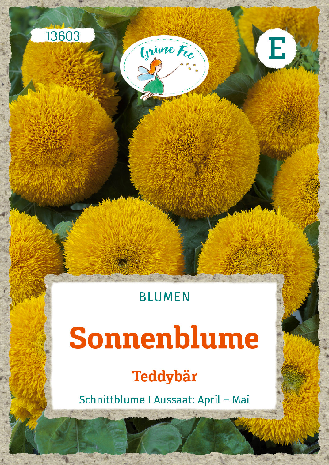 Grüne Fee Sonnenblumen Teddybär