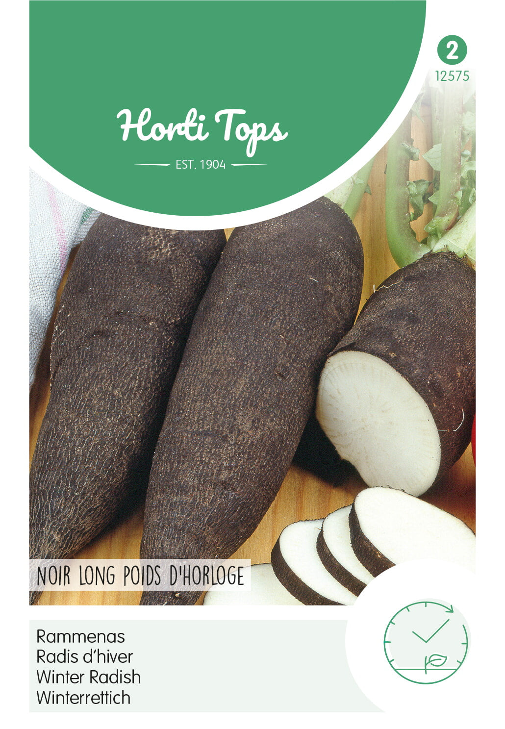 Horti Tops Rettich Langer Schwarzer Winter