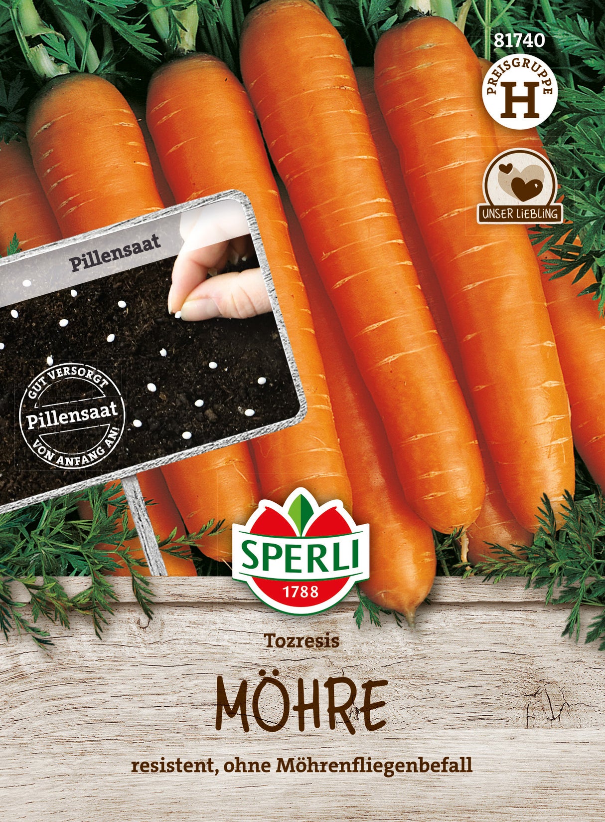 SPERLI Möhre Tozresis Pillensaat