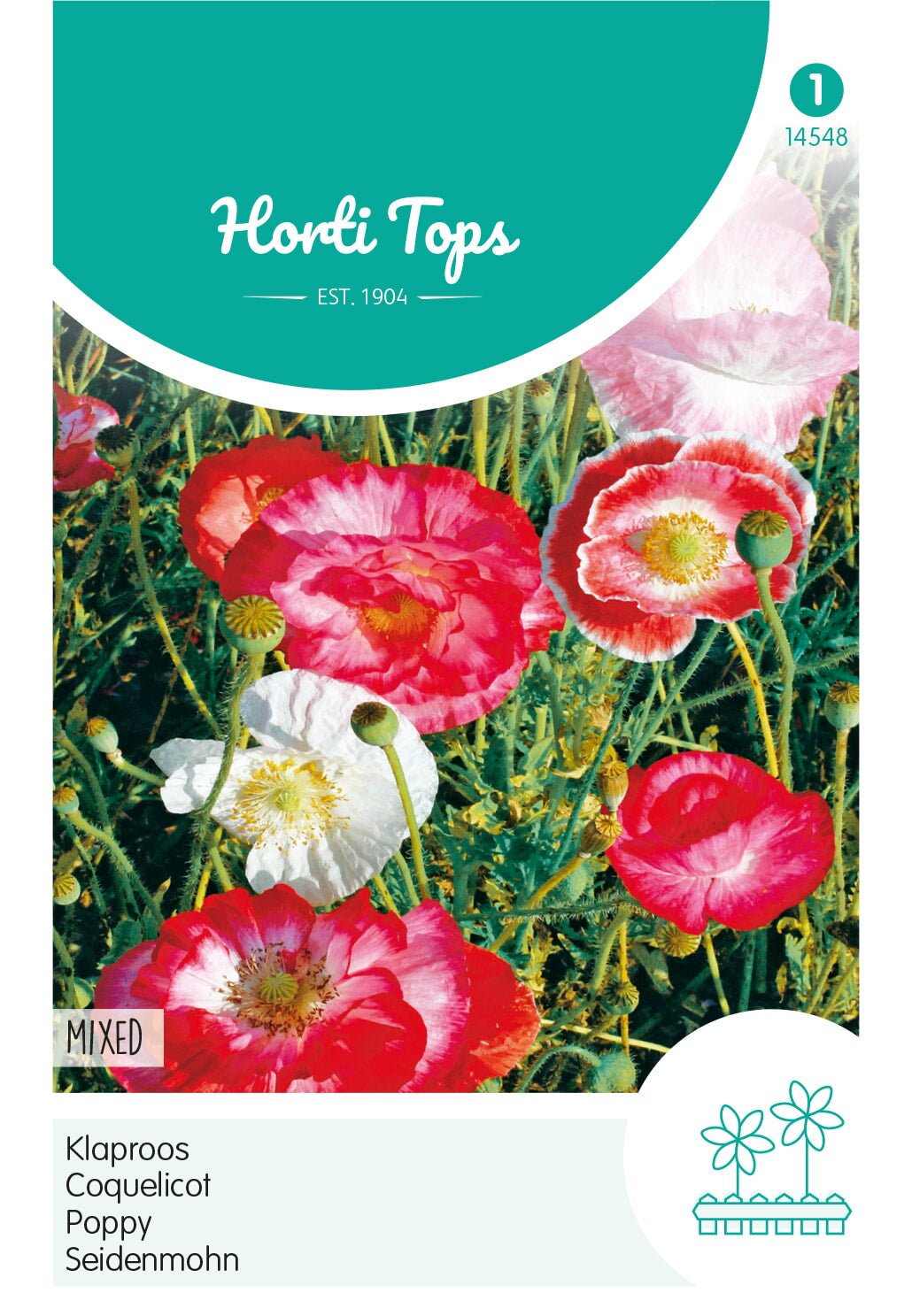 Horti Tops Klatschmohn Shirley Mischung