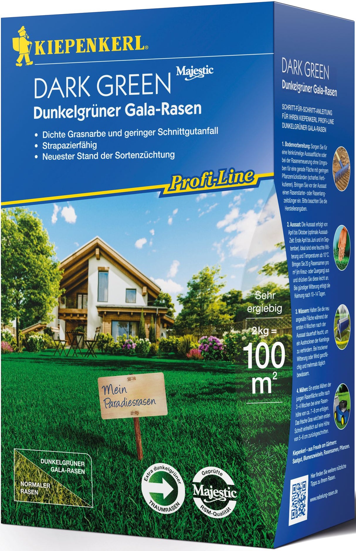 Kiepenkerl Galarasen Dünkelgrüner, 2 kg Profi-Line