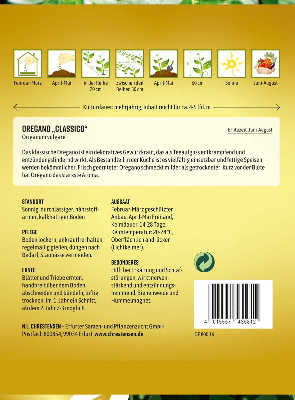 N.L. Chrestensen Oregano Classico