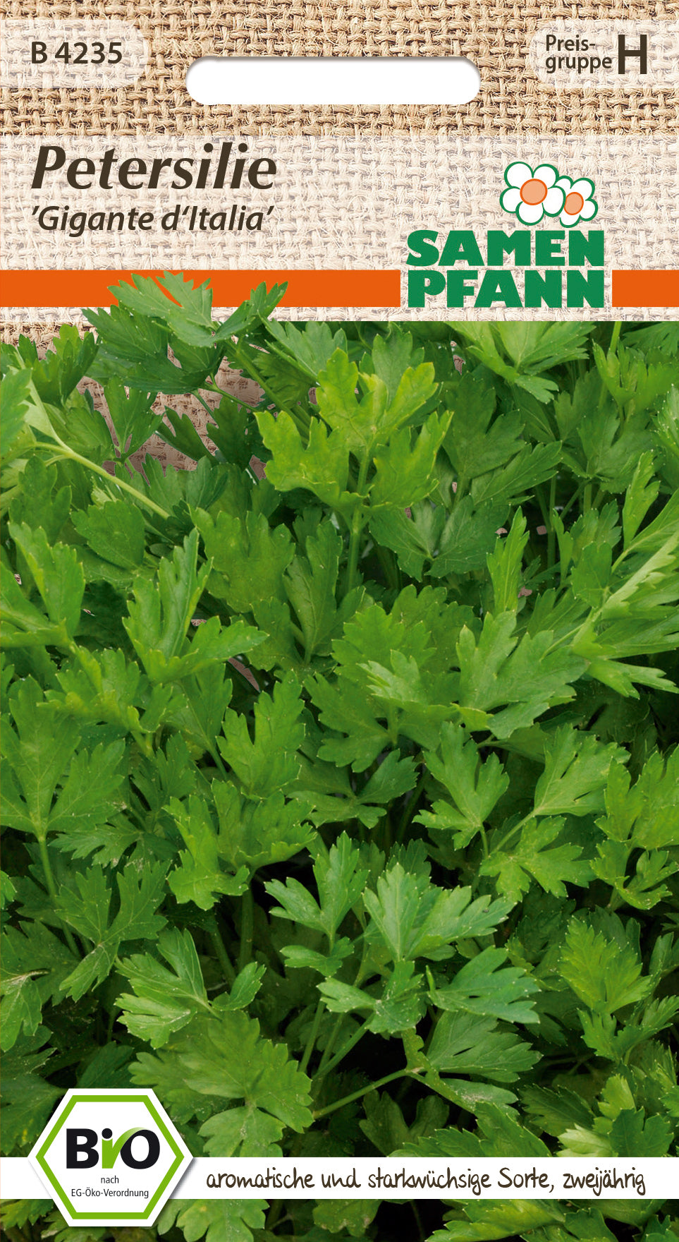 Samen Pfann BIO Petersilie Gigante d'Italia