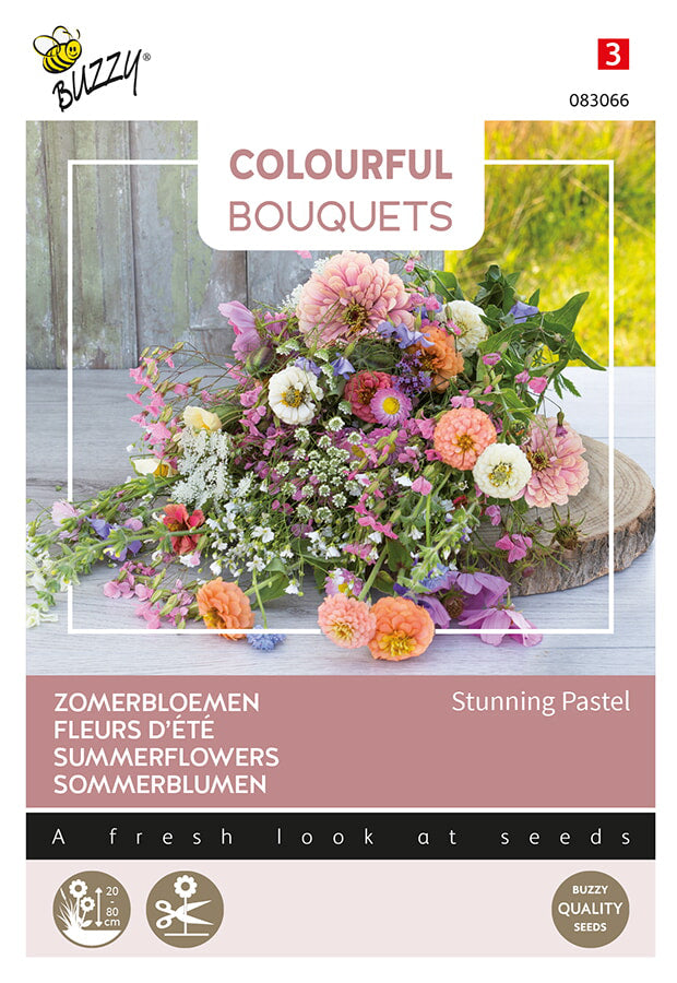 Buzzy Seeds Sommerblumen-Mischung Stunning Pastel