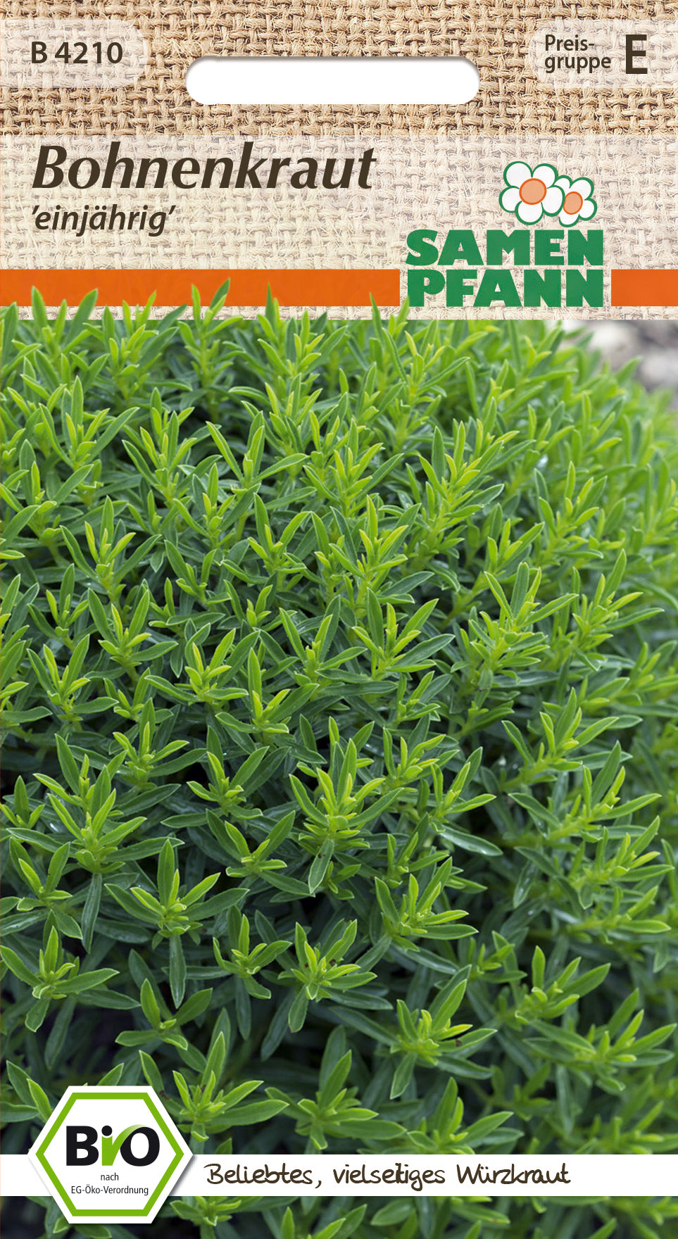 Samen Pfann BIO Bohnenkraut Einjährig