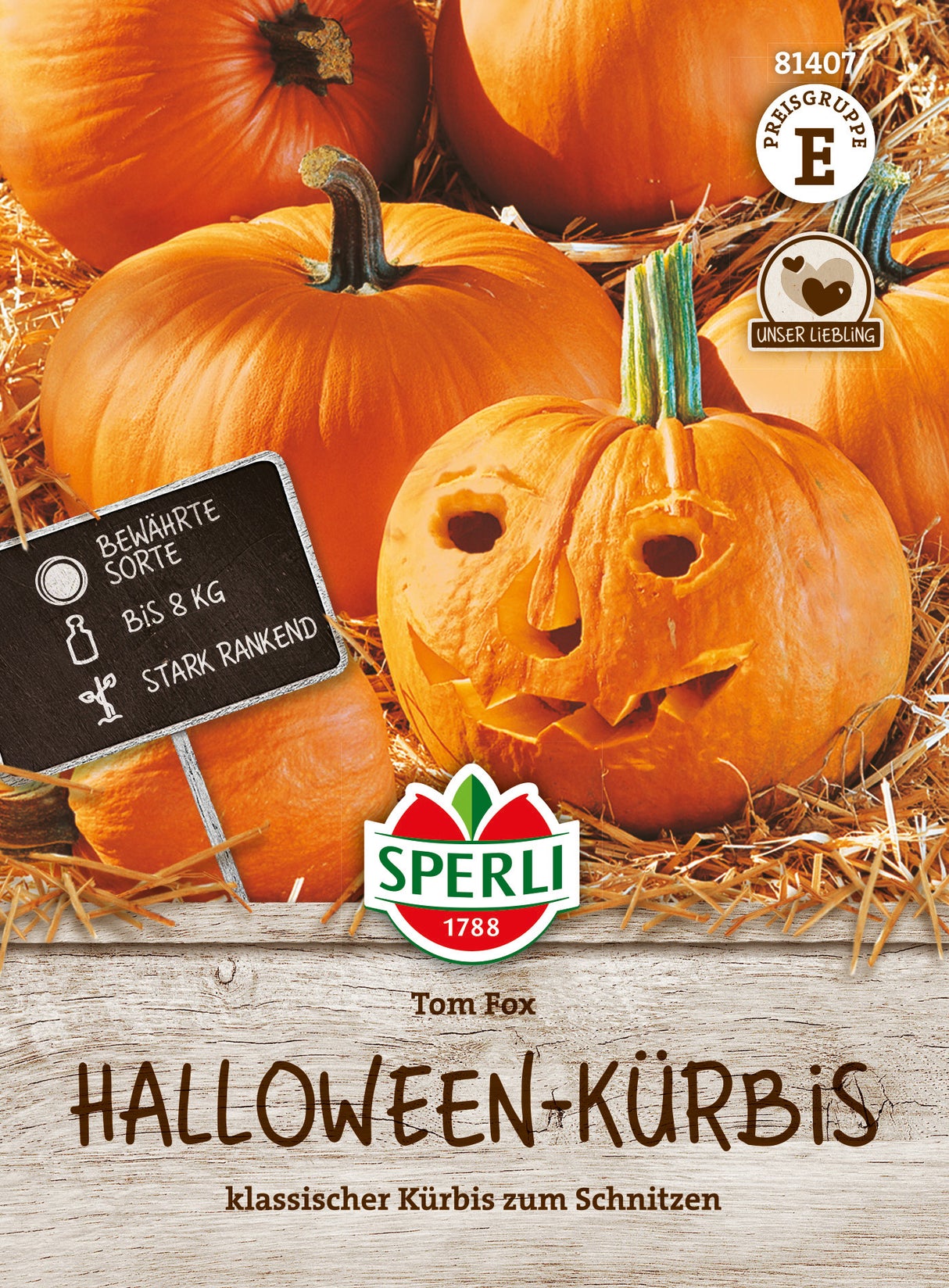 SPERLI Halloween-Kürbis Tom Fox