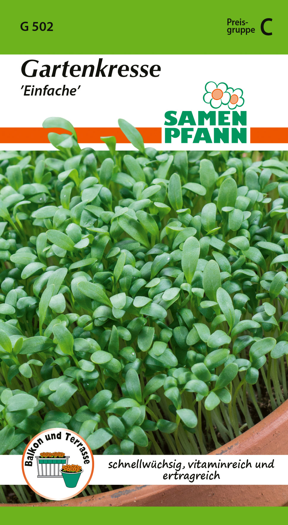 Samen Pfann Gartenkresse Einfache