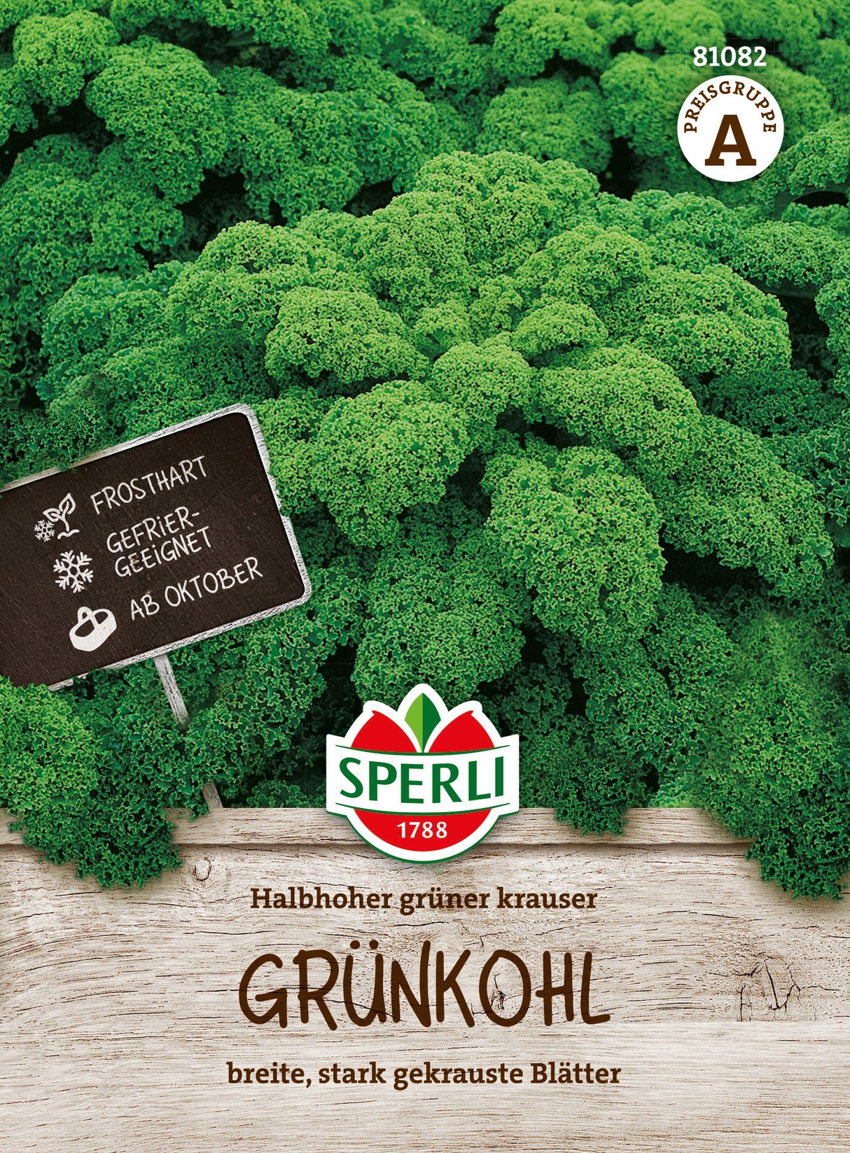 SPERLI Kohl Halbhoher grüner krauser