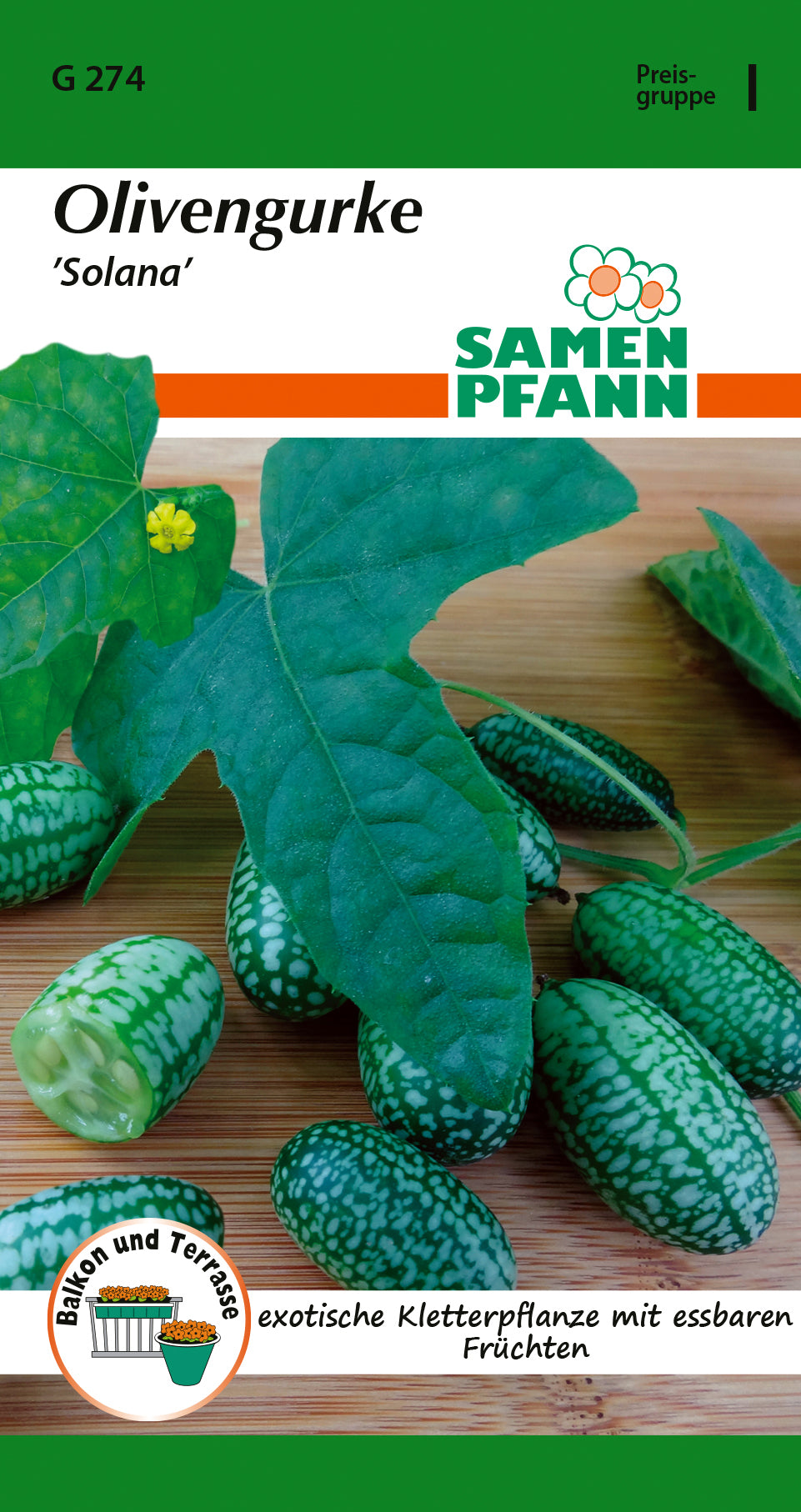 Samen Pfann Olivengurke Solana