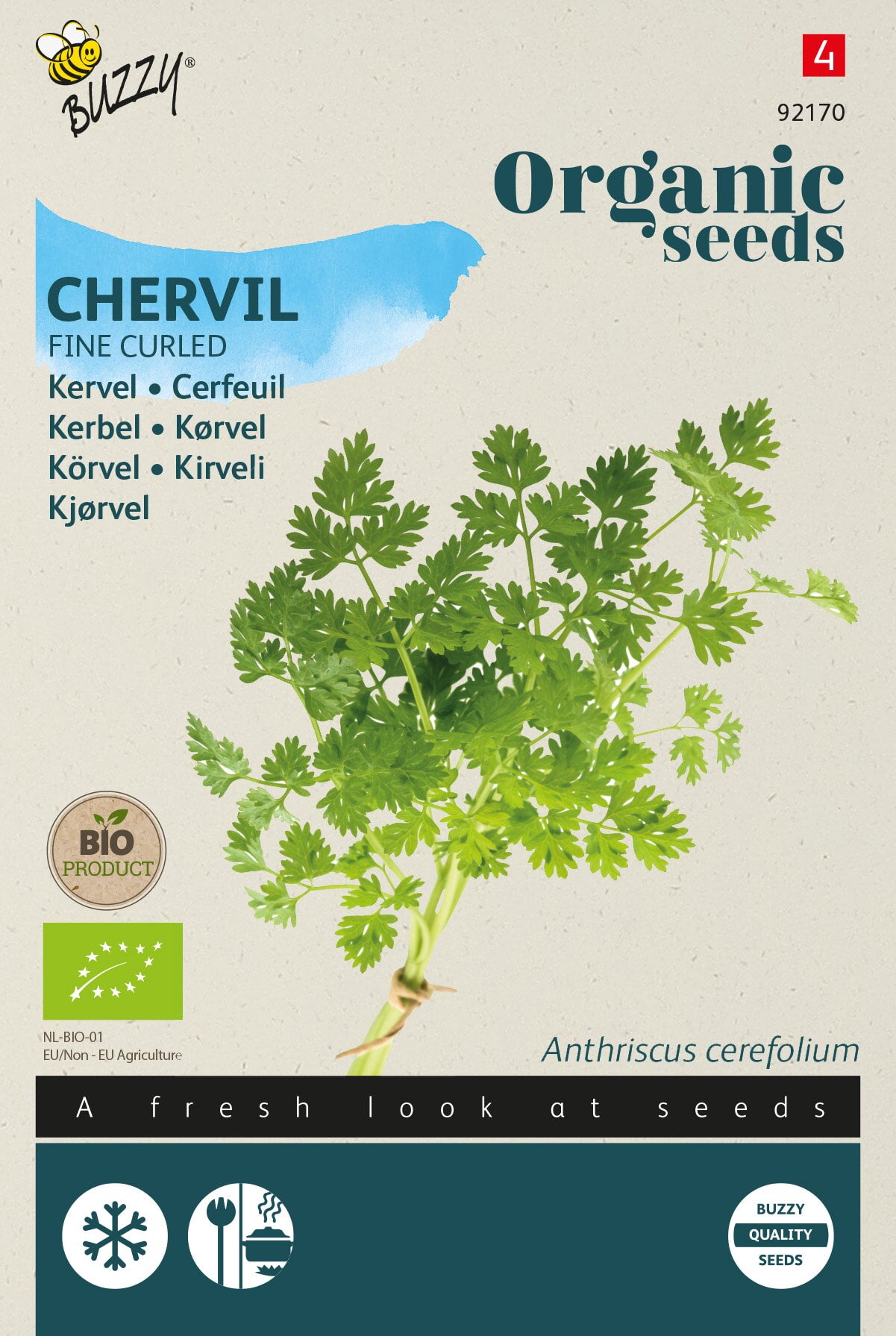 Buzzy Organic Seeds BIO Kerbel Krauser