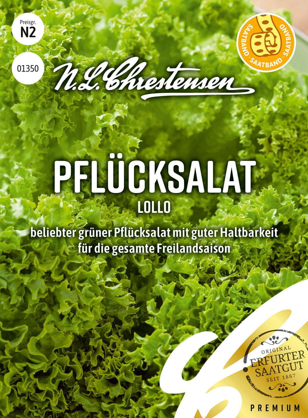 N.L. Chrestensen Pflücksalat Lollo Saatband