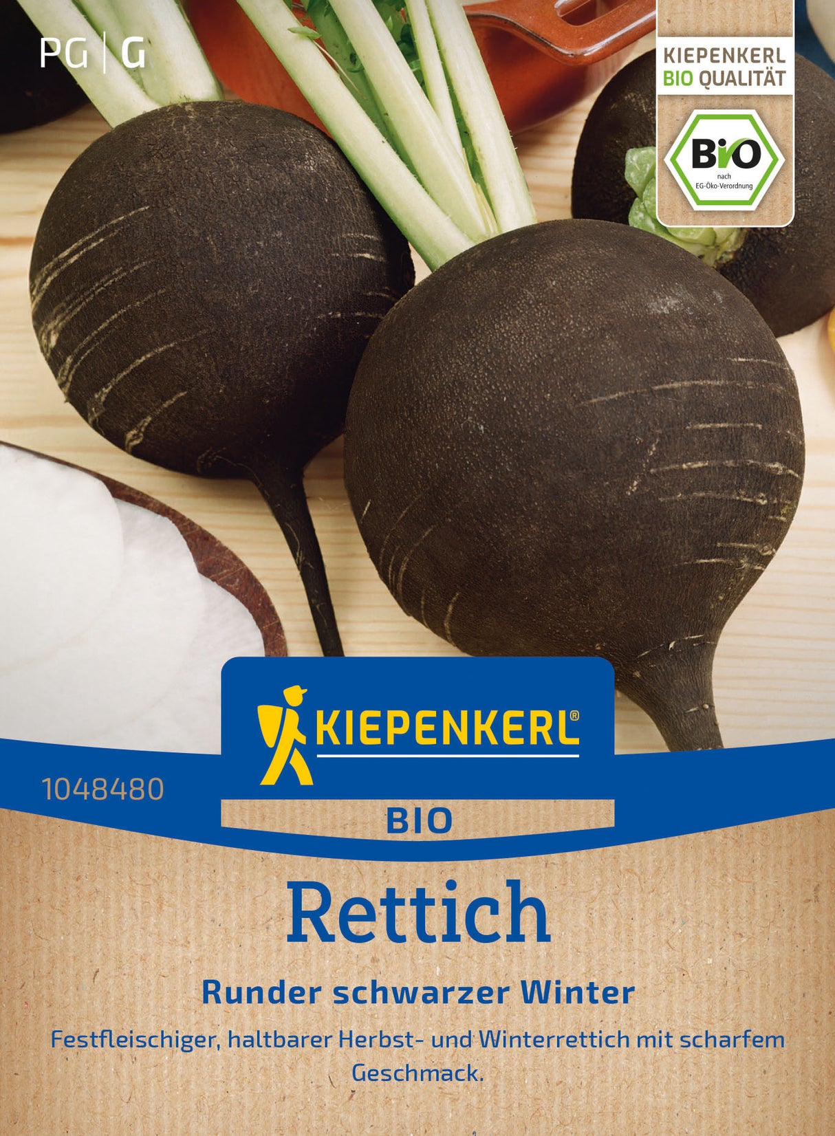 Kiepenkerl BIO Rettich Runder schwarzer Winter