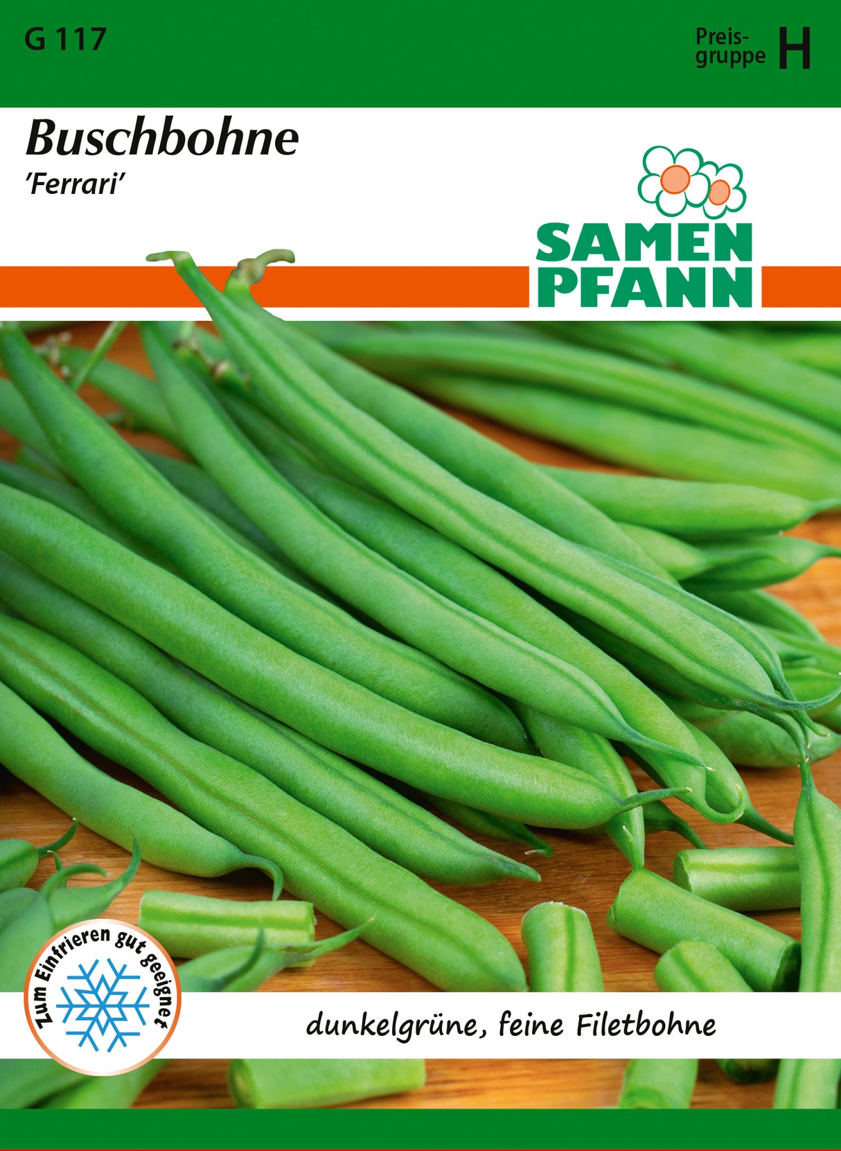 Samen Pfann Buschbohne Ferrari