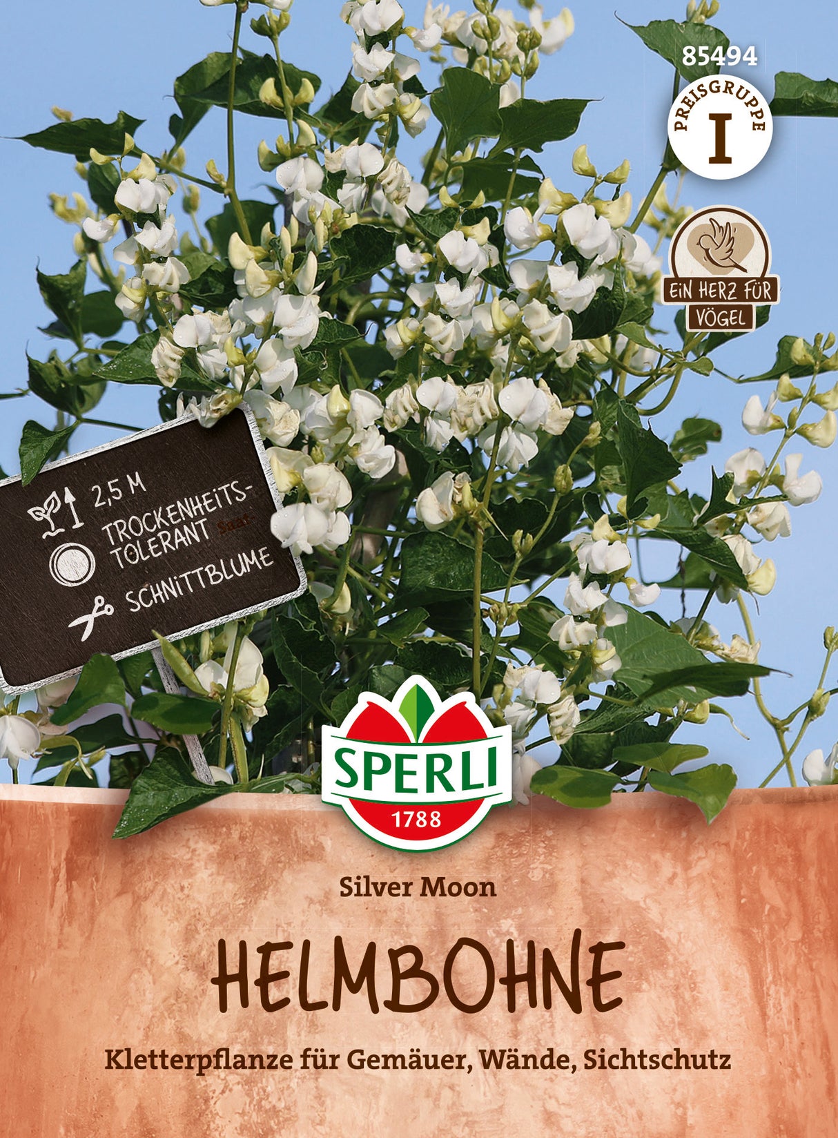 SPERLI Helmbohne Silver Moon