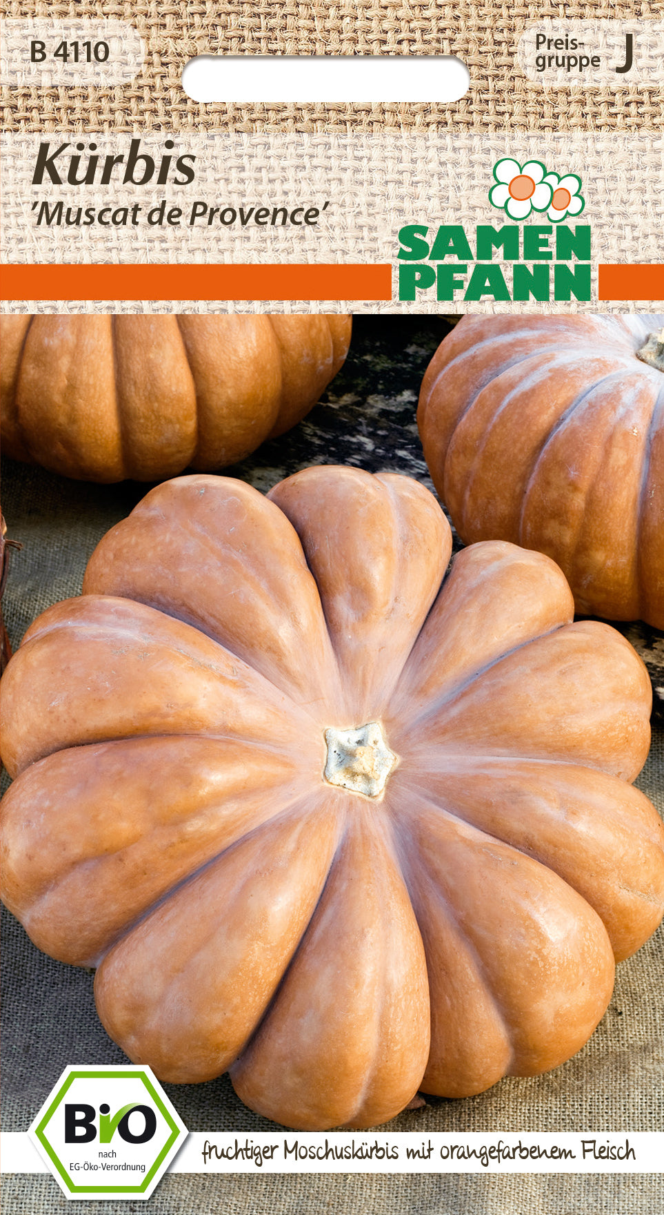 Samen Pfann BIO Kürbis Muscat de Provence