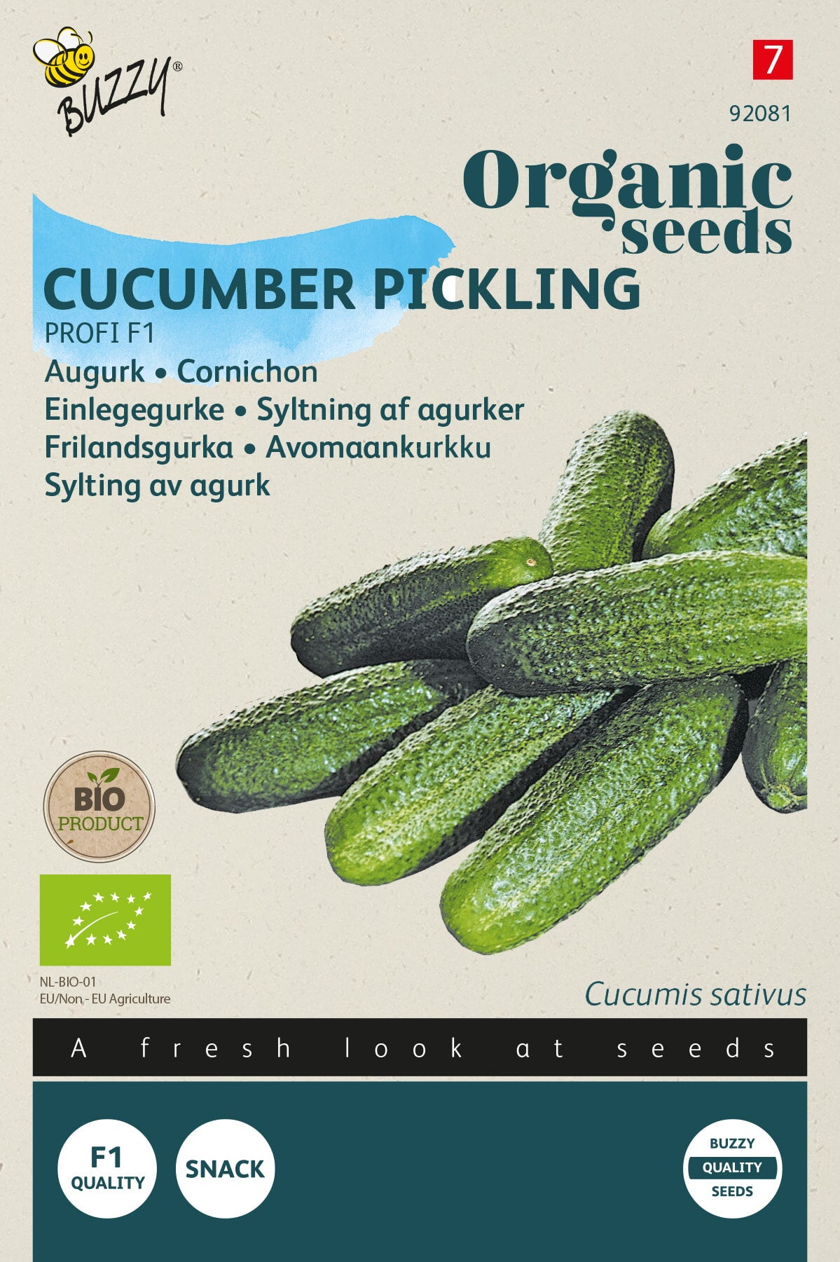 Buzzy Organic Seeds BIO Einlegegurken Profi