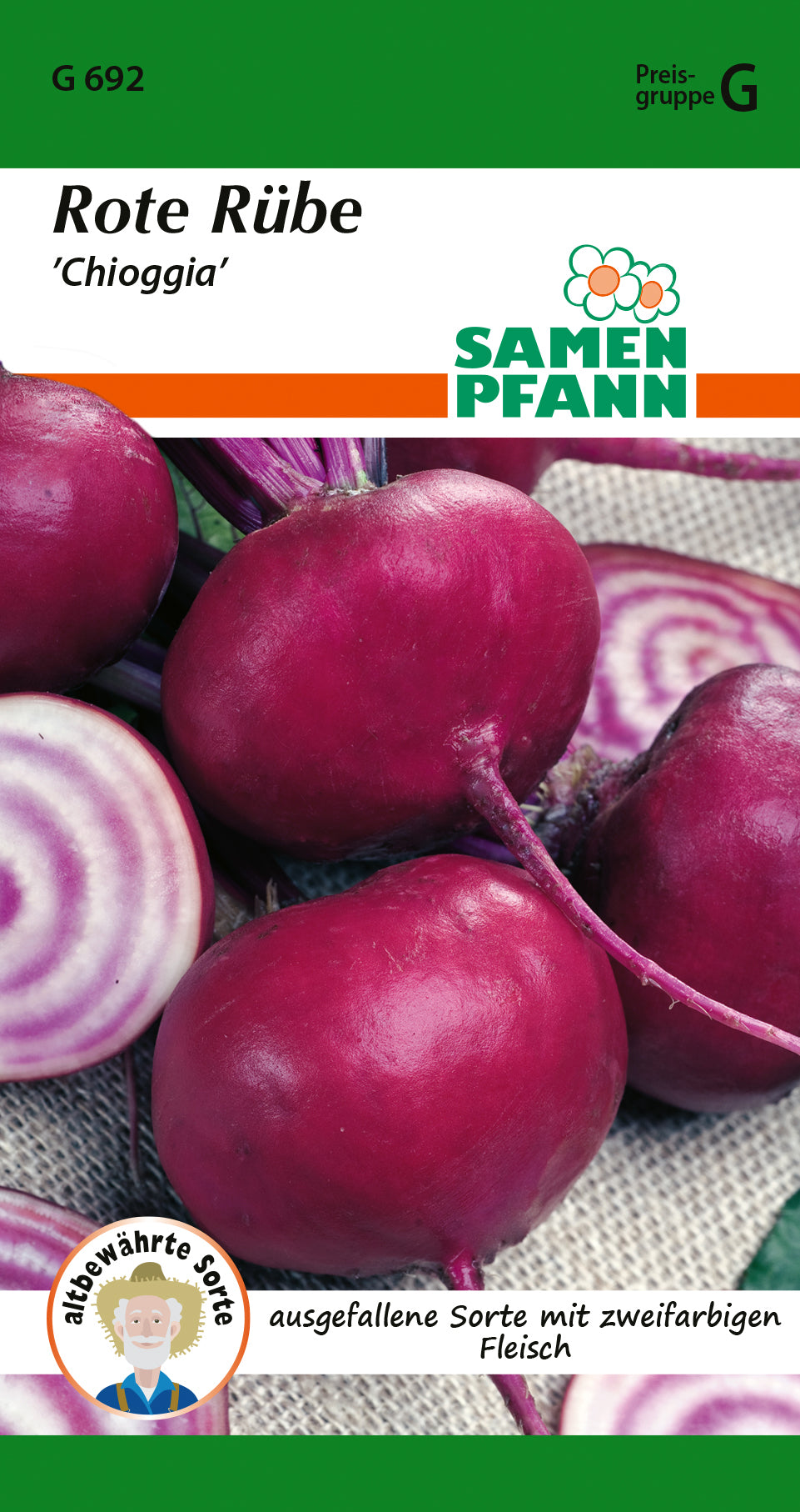 Samen Pfann Rote Rübe Chioggia