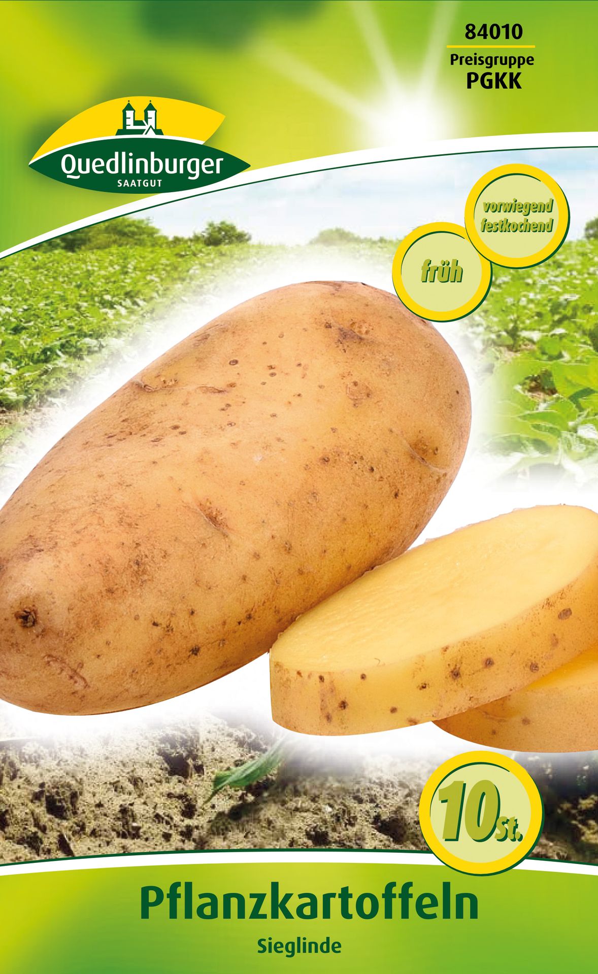 Quedlinburger Pflanzkartoffel Sieglinde 10 Stück