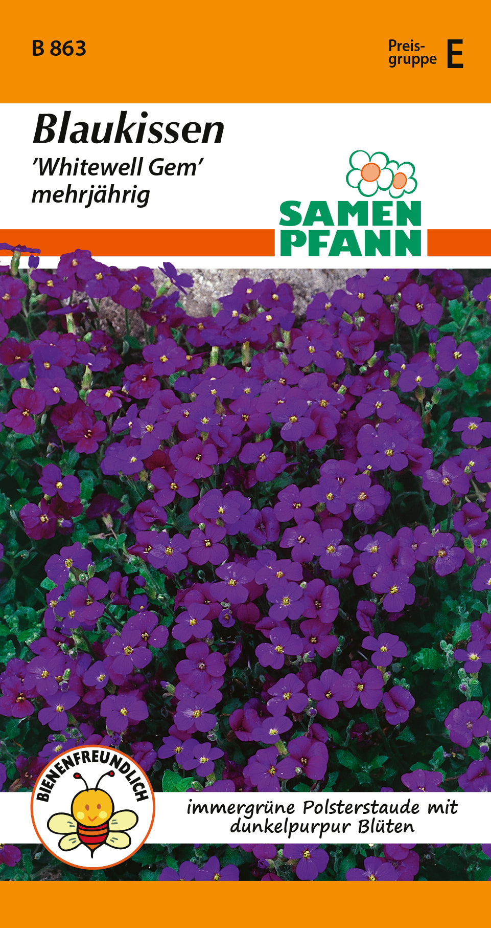 Samen Pfann Whitewell Gem Blaukissen