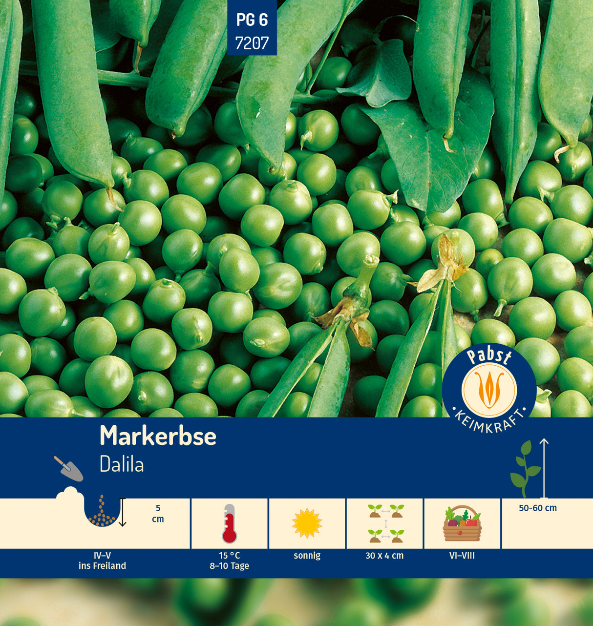 Pabst Keimkraft Markerbsen spät & niedrig, Dalila