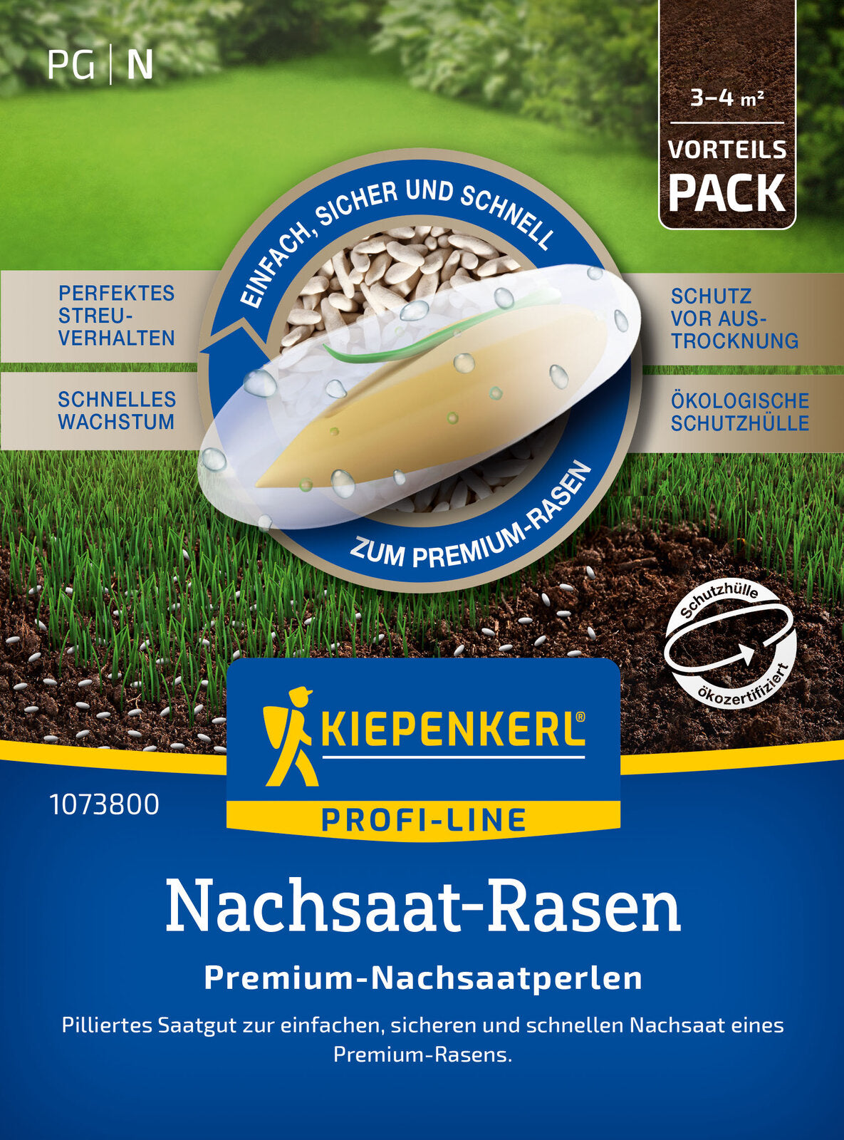 Kiepenkerl Rasen Nachsaatrasen Premium-Nachsaatperlen Umhüllt