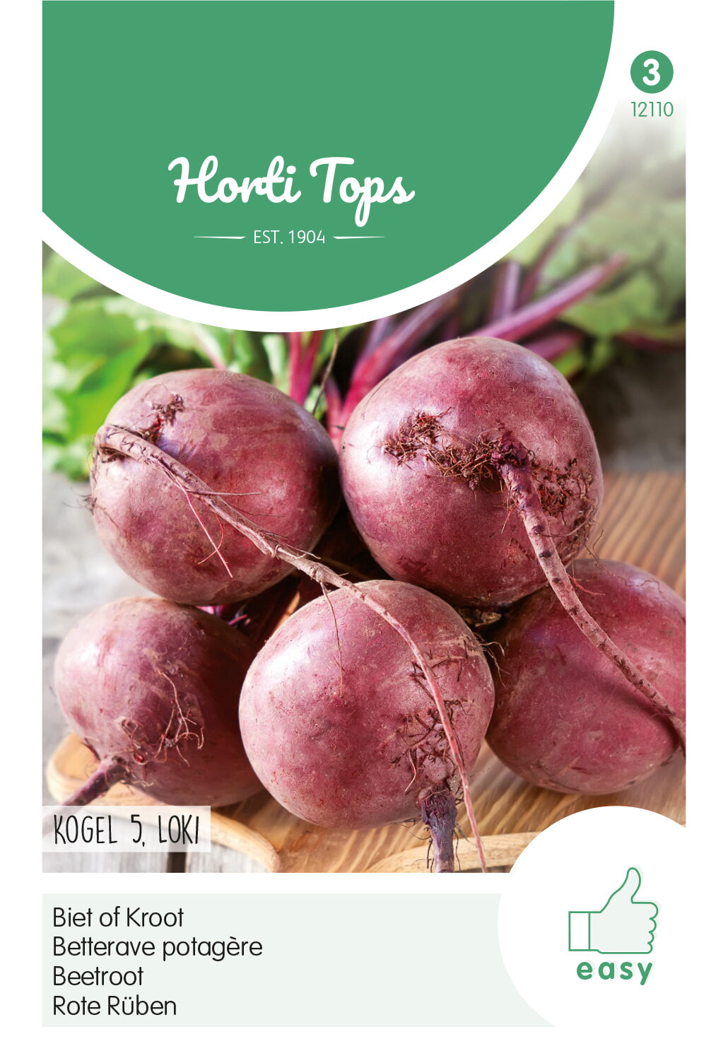Horti Tops Rote Bete Rote Kugel 5, Loki