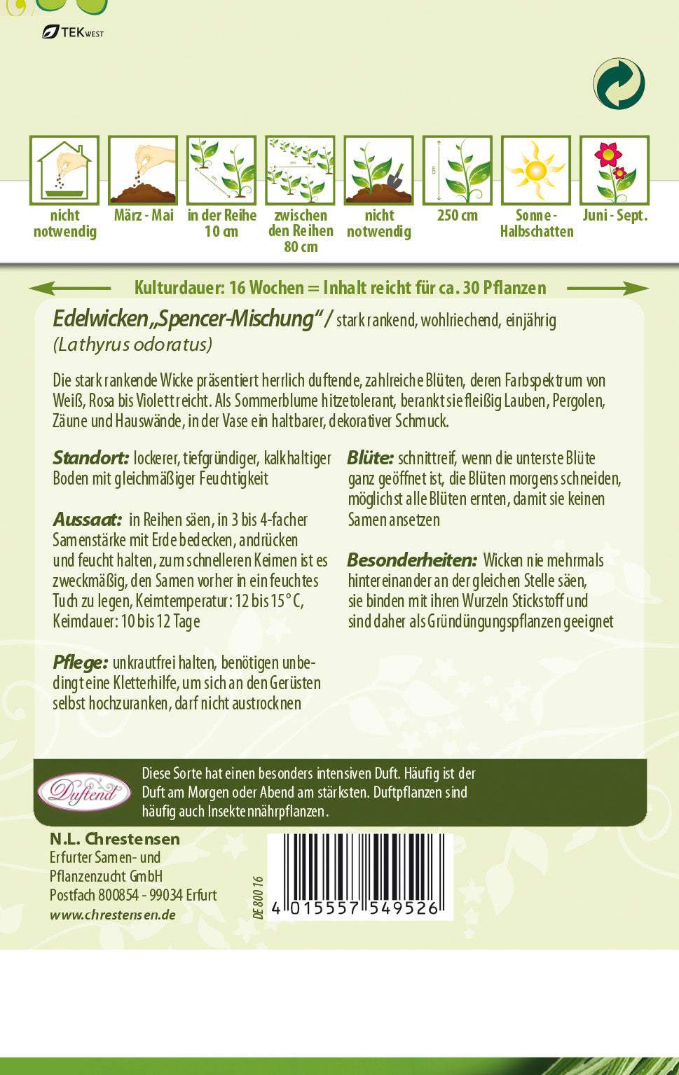 N.L. Chrestensen Edelwicke Spencer-Mischung