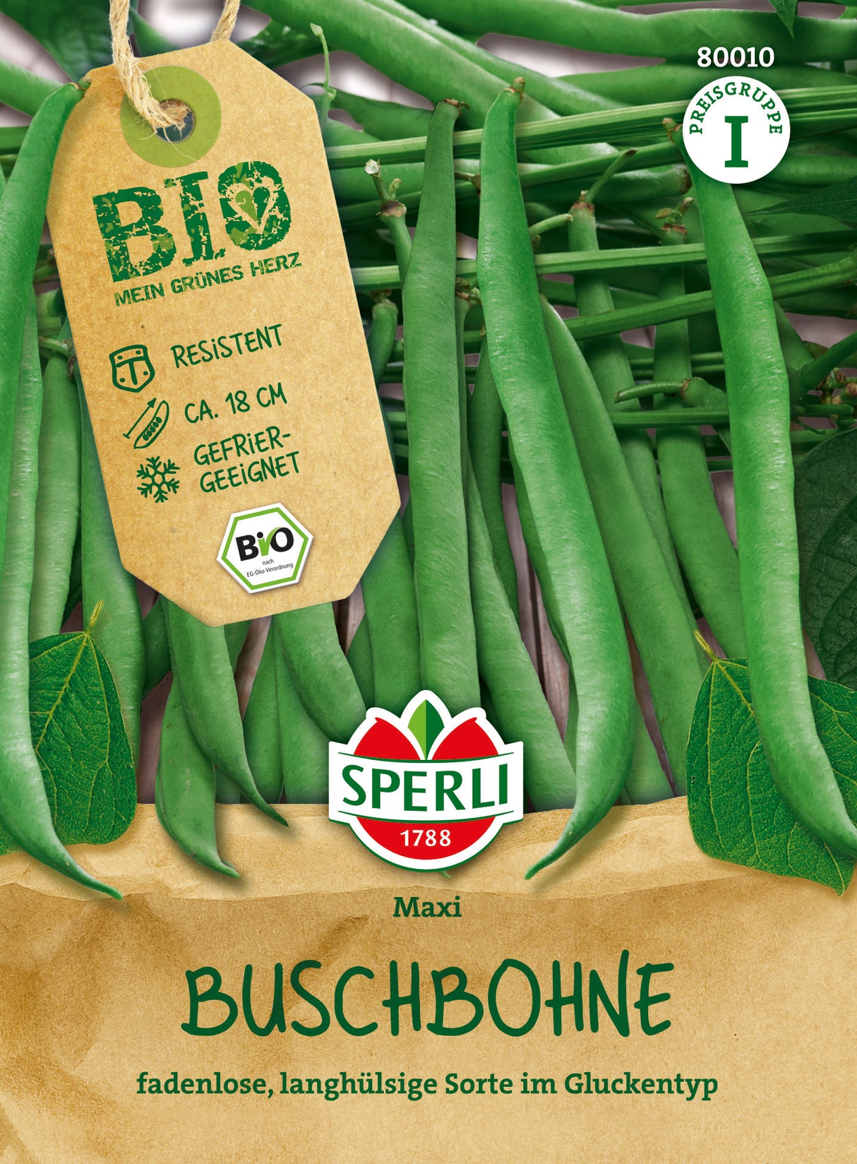 SPERLI BIO Buschbohne Maxi