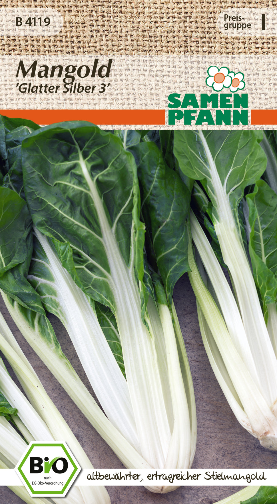 Samen Pfann BIO Mangold Glatter Silber 3
