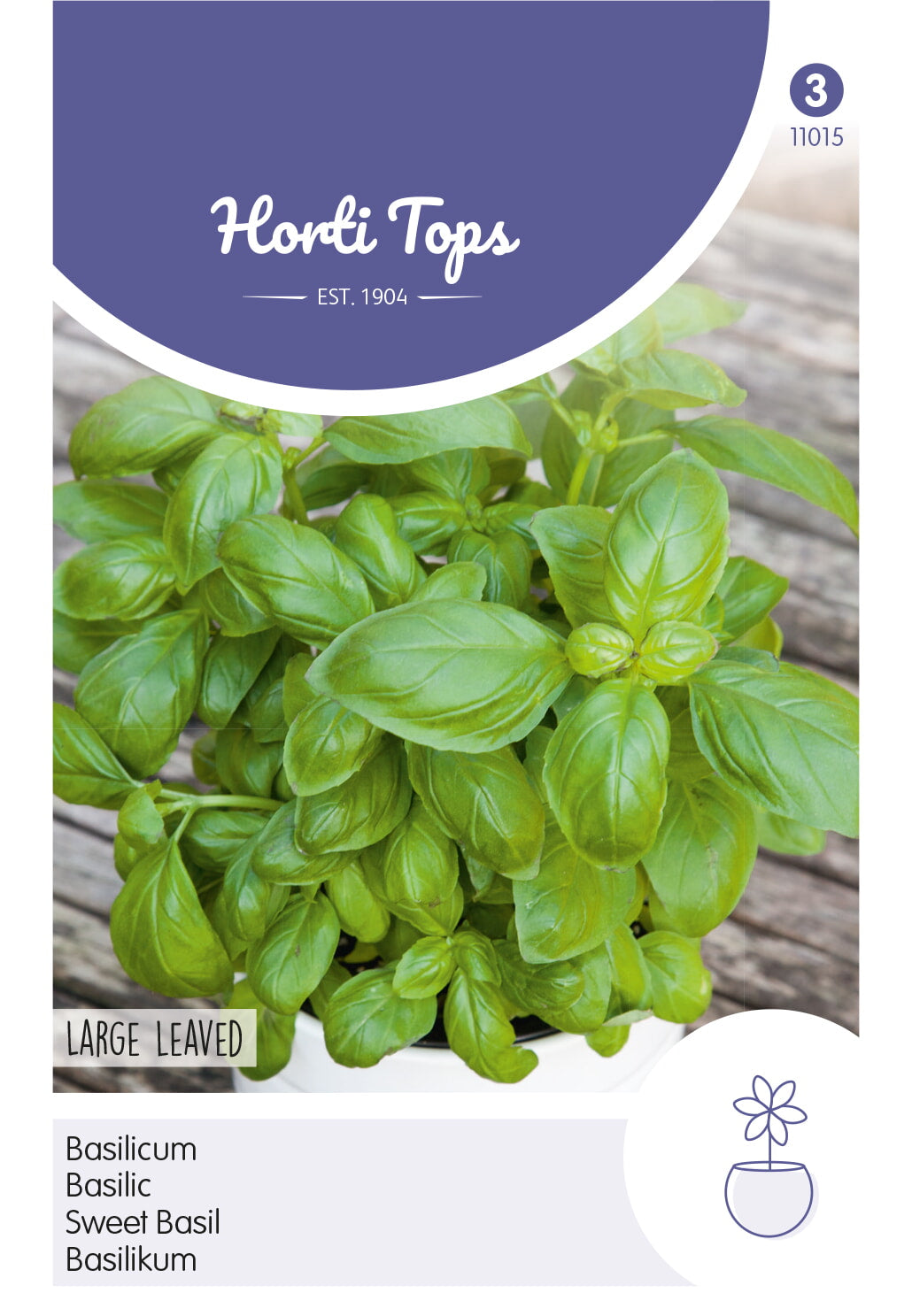 Horti Tops Basilikum Großes grünes