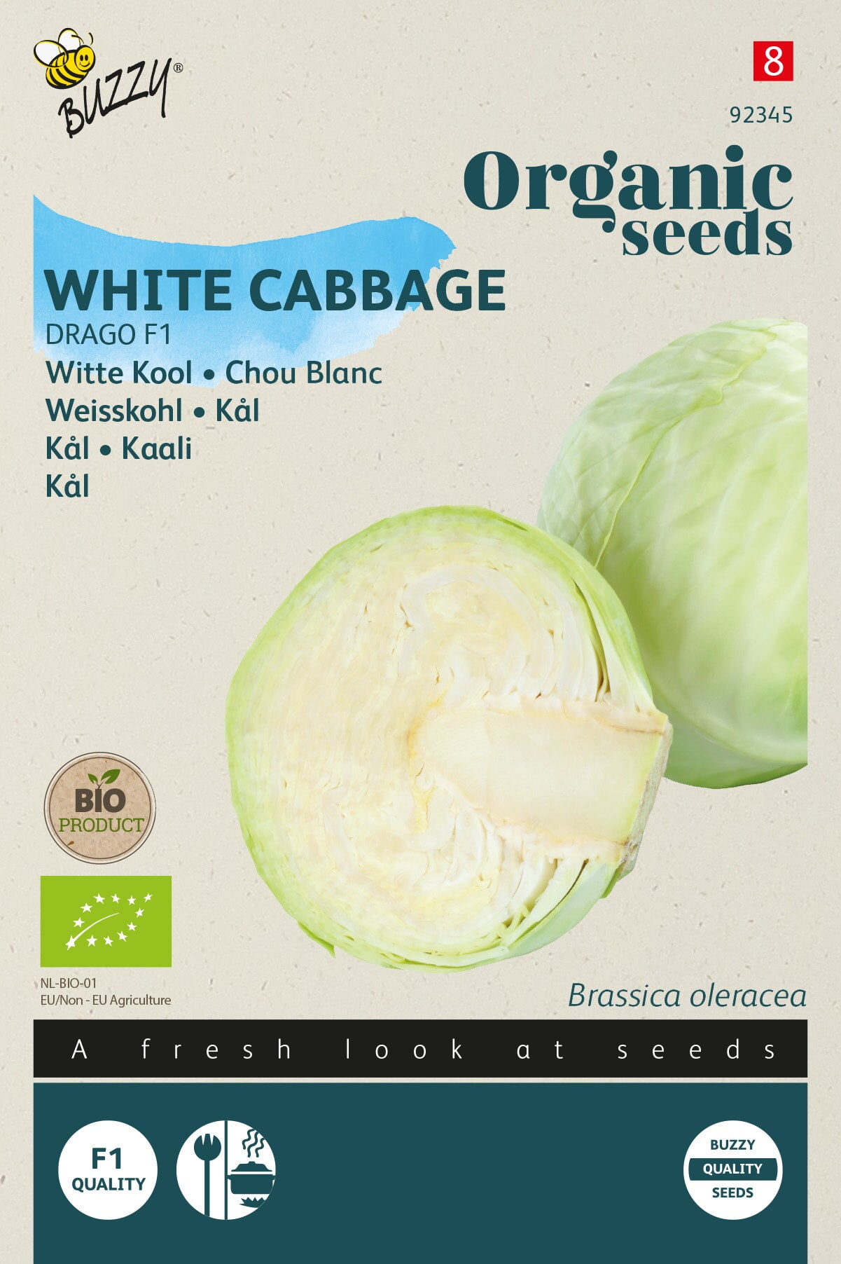 Buzzy Organic Seeds BIO Weisskohl Drago