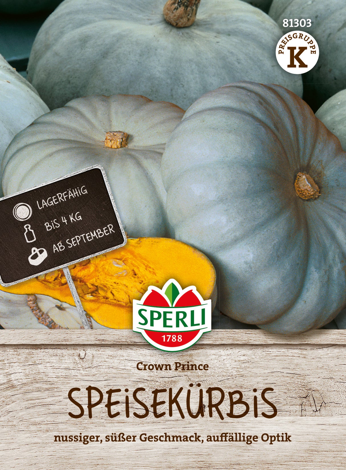 SPERLI Speisekürbis Crown Prince