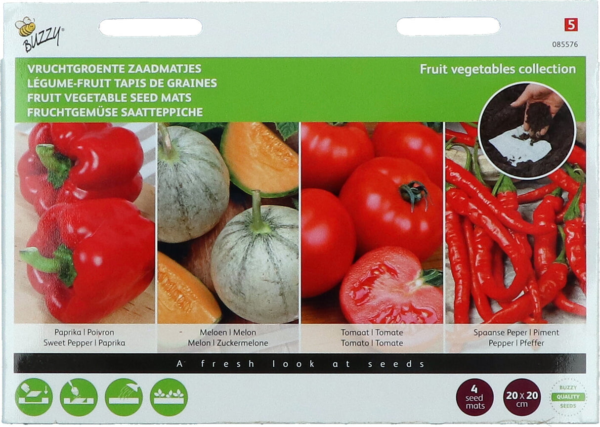 Buzzy Seeds Gemüse-Mischung Fruchtgemüse Saatteppich
