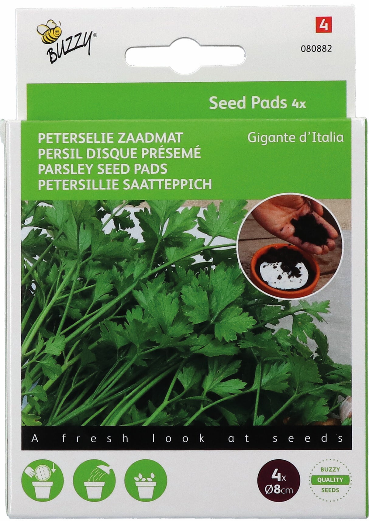 Buzzy Seeds Petersilie Gigante d'Italia Saatscheibe