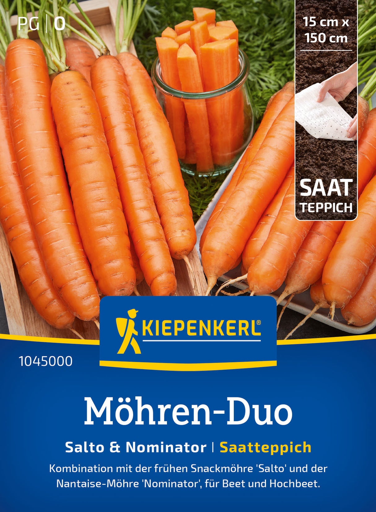 Kiepenkerl Möhren Salto & Nominator Saatteppich