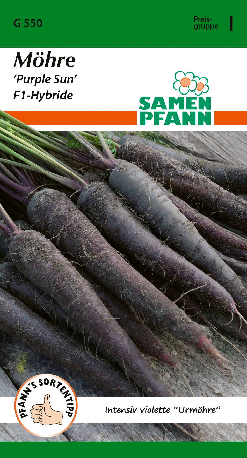 Samen Pfann Möhre Purple Sun