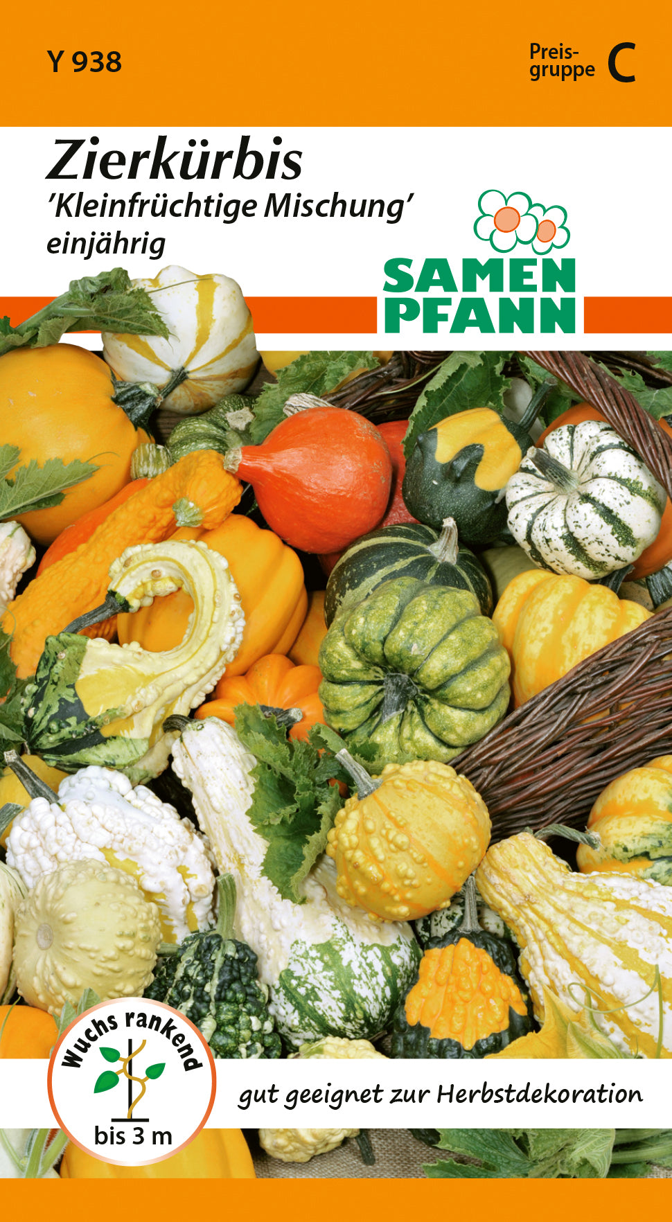 Samen Pfann Zierkürbis Kleinfrüchtige Mischung einjährig