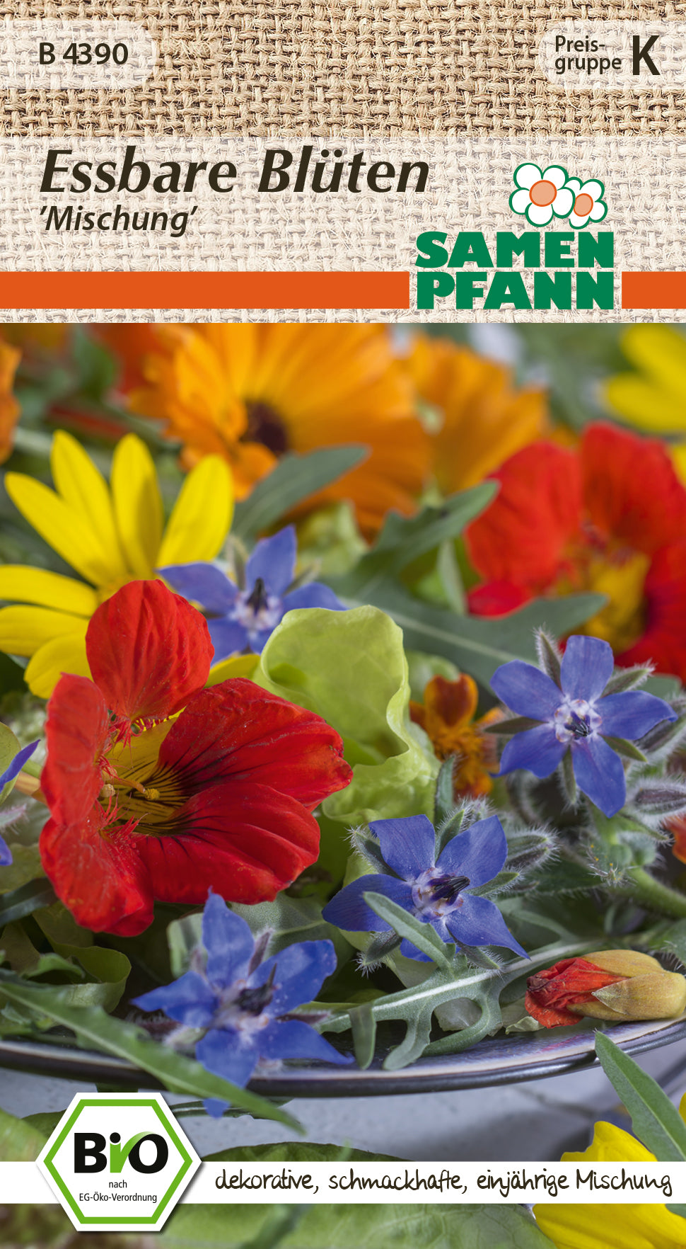 Samen Pfann BIO Essbare Blüten Mischung