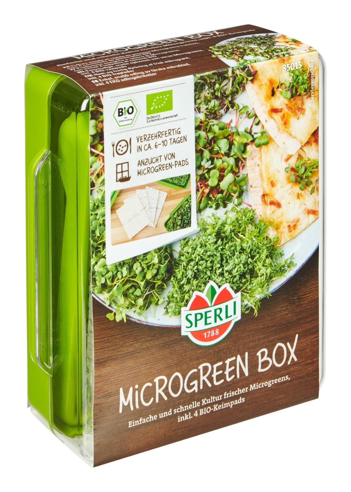 SPERLI BIO Keimsprossen & Microgreens Radies, Kresse, Salatrauke, Senf Anzuchtsets