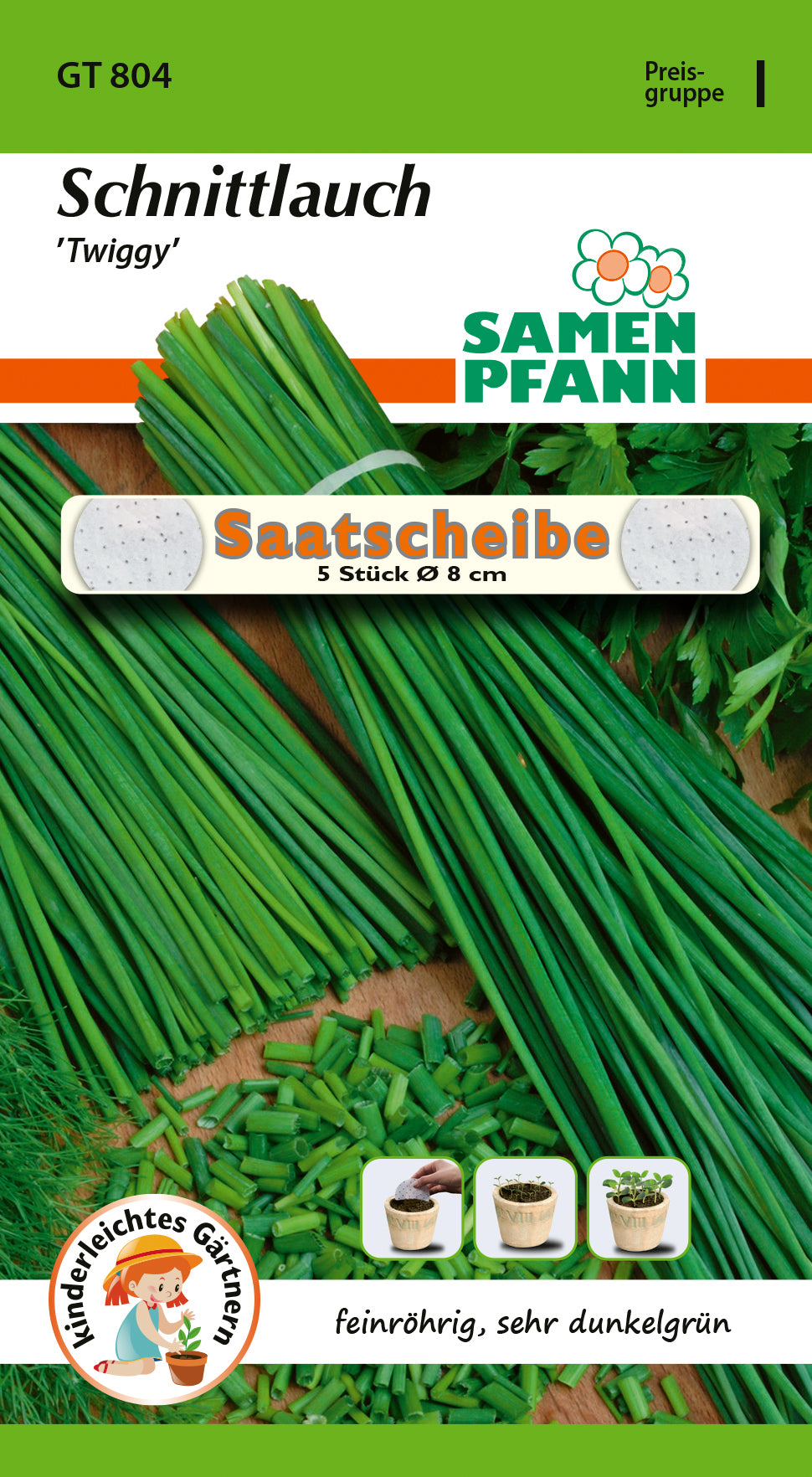 Samen Pfann Schnittlauch Twiggy Saatscheibe