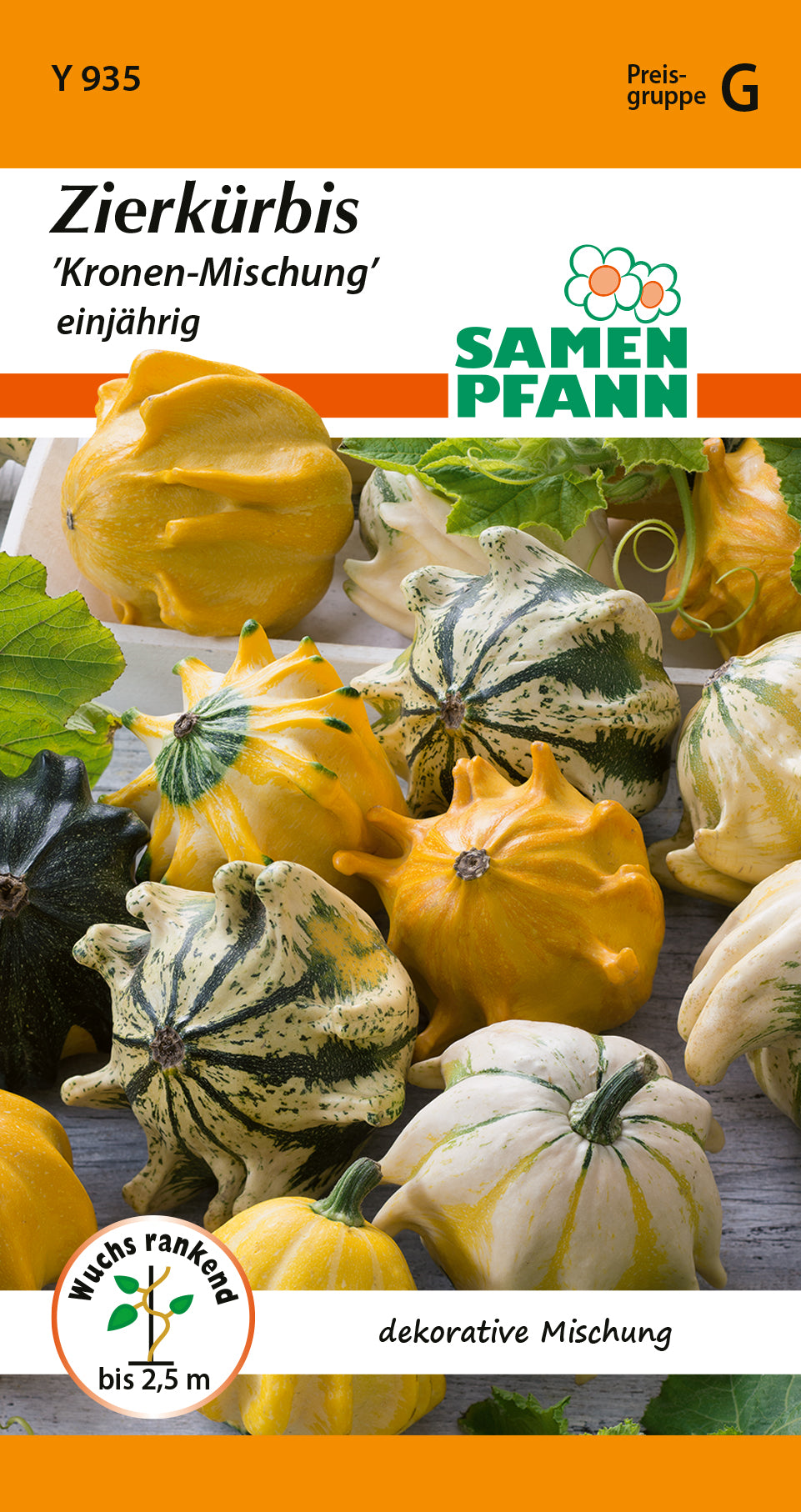Samen Pfann Kronen-Mischung Zierkürbis