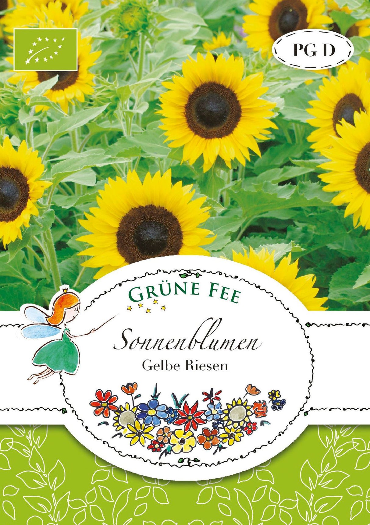 Grüne Fee Sonnenblumen Gelbe Riesen