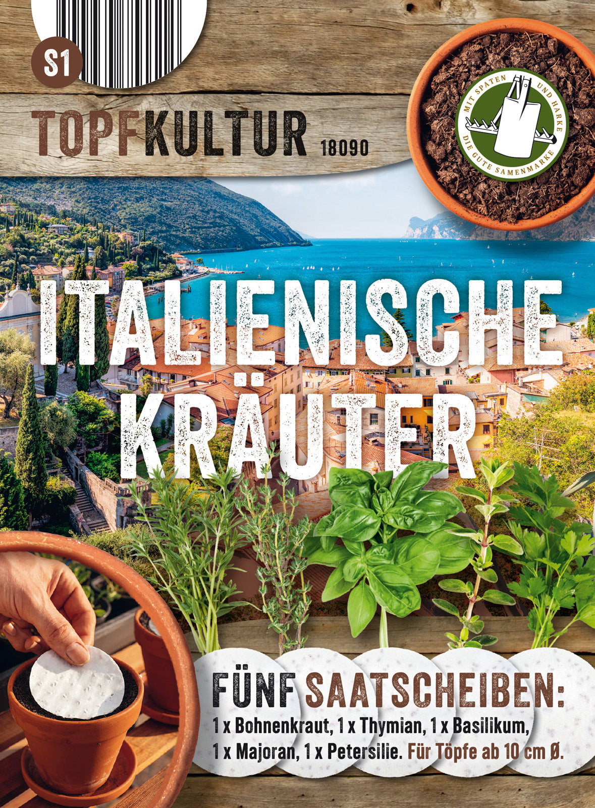 N.L. Chrestensen Italienische Kräuter Saatscheibe