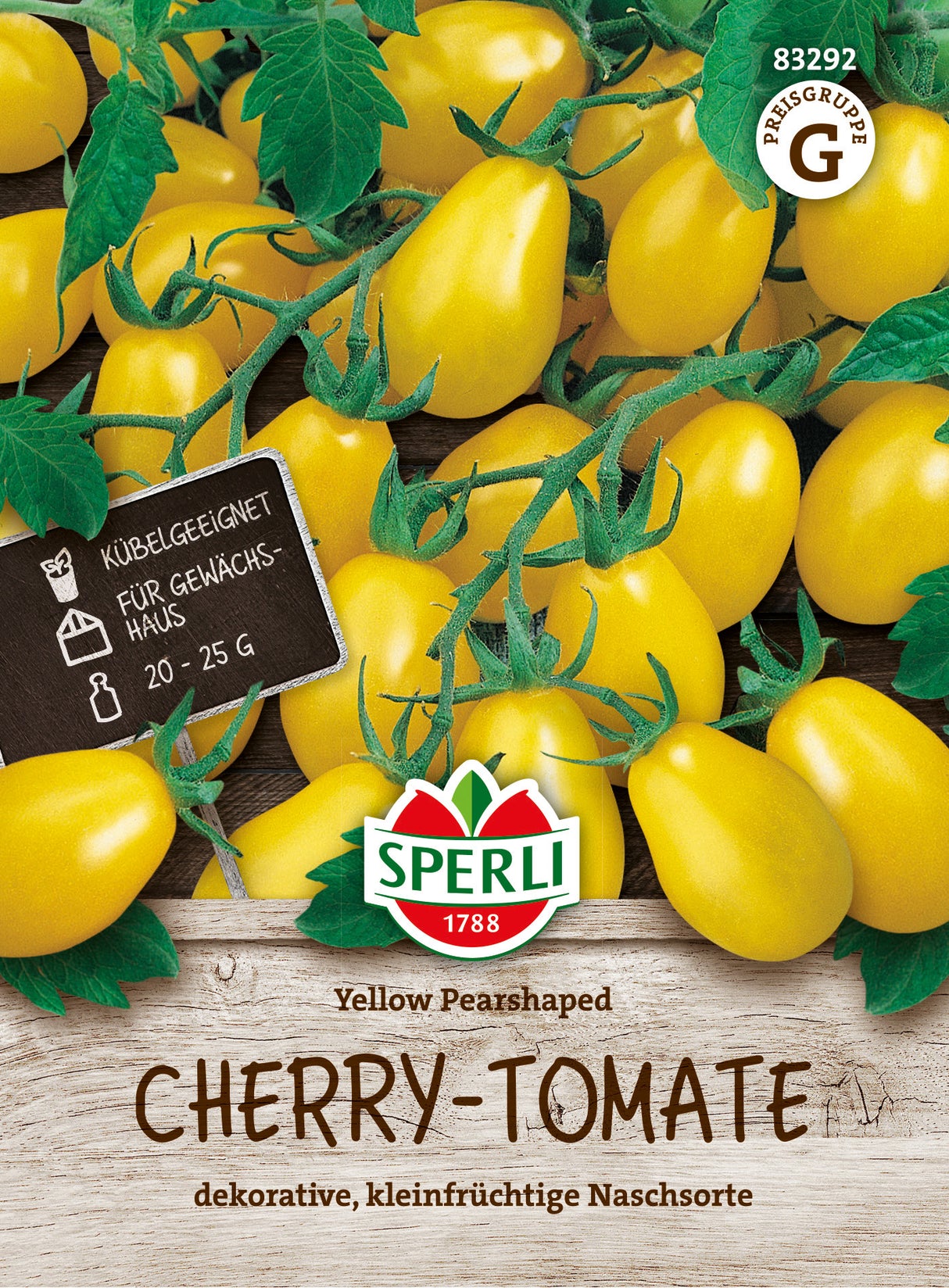 SPERLI Cherrytomate Yellow Pearshaped
