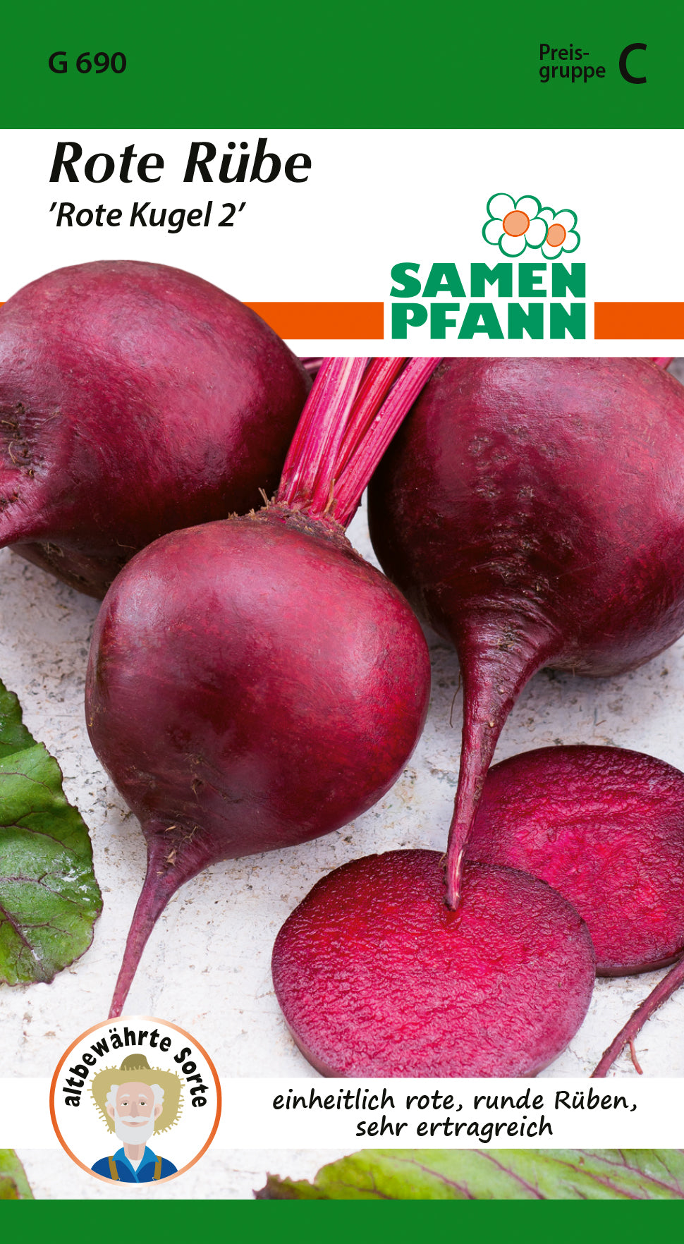 Samen Pfann Rote Rübe Rote Kugel 2