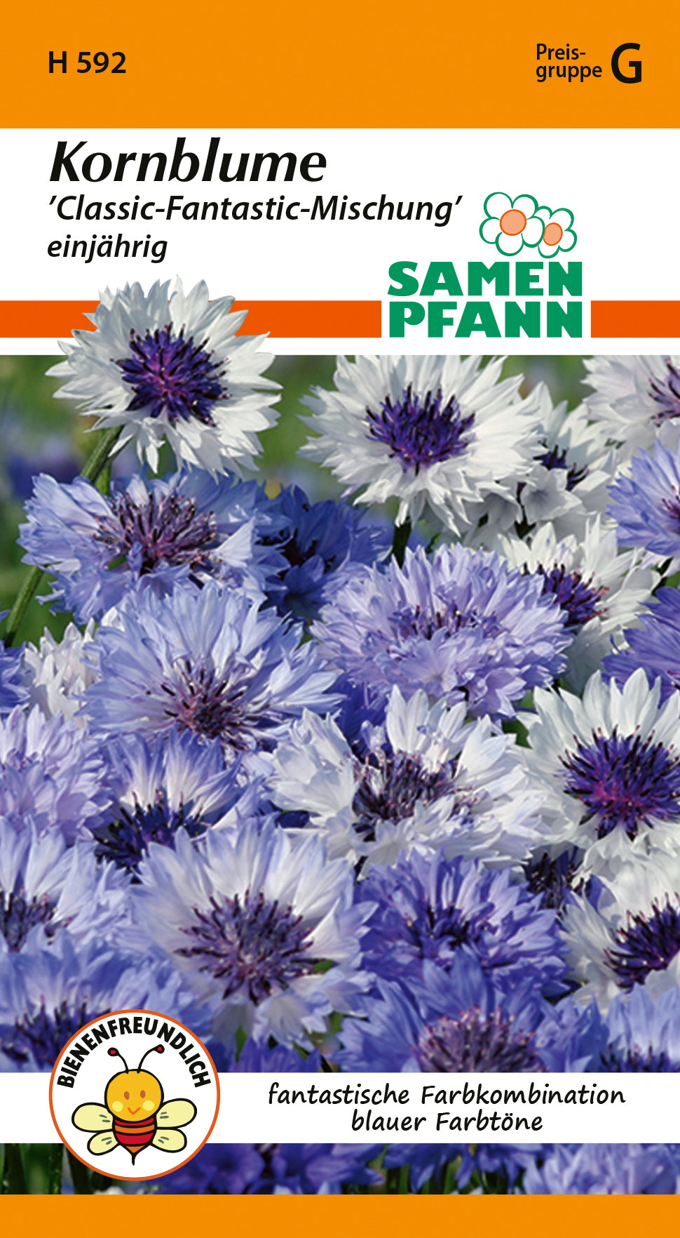 Samen Pfann Kornblume Classic-Fantastic-Mischung einjährig
