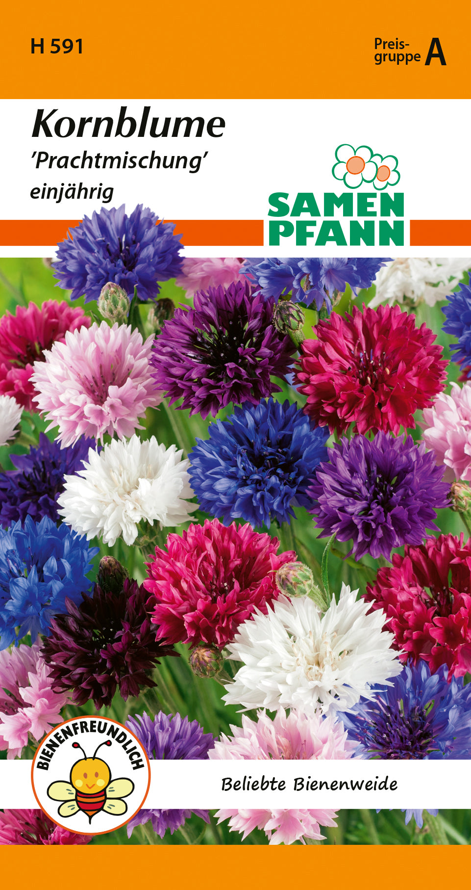 Samen Pfann Kornblume Prachtmischung einjährig