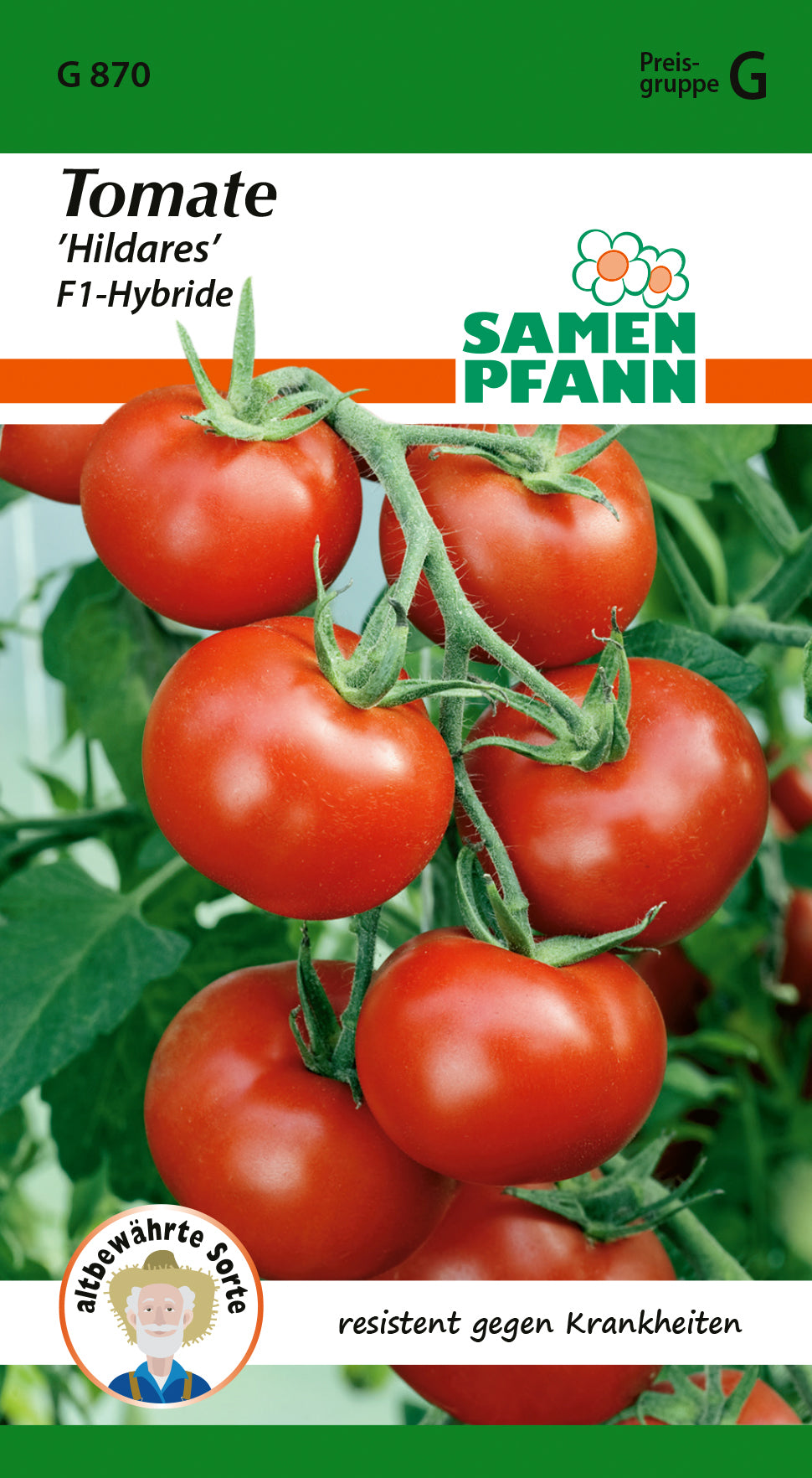 Samen Pfann Tomate Hildares